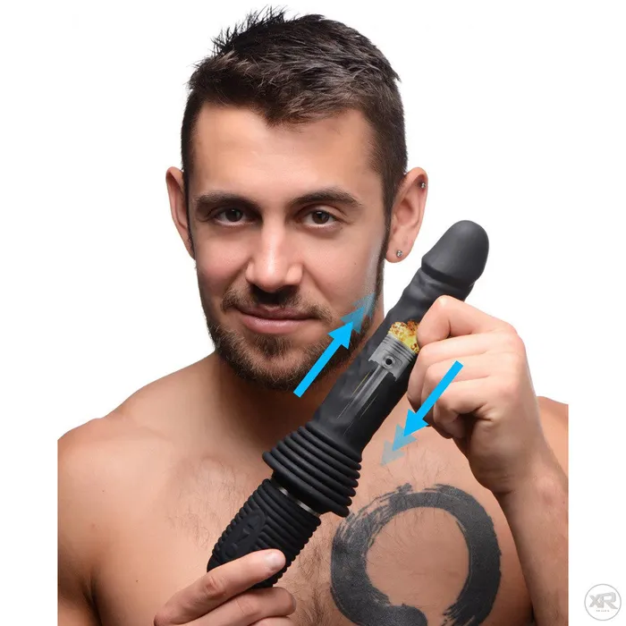 Female Sex Toys Master Series 10X Silicone Vibrating and Thrusting Dildo Female Sex Toys Master Series 10X Silicone Vibrating and Thrusting Dildo
