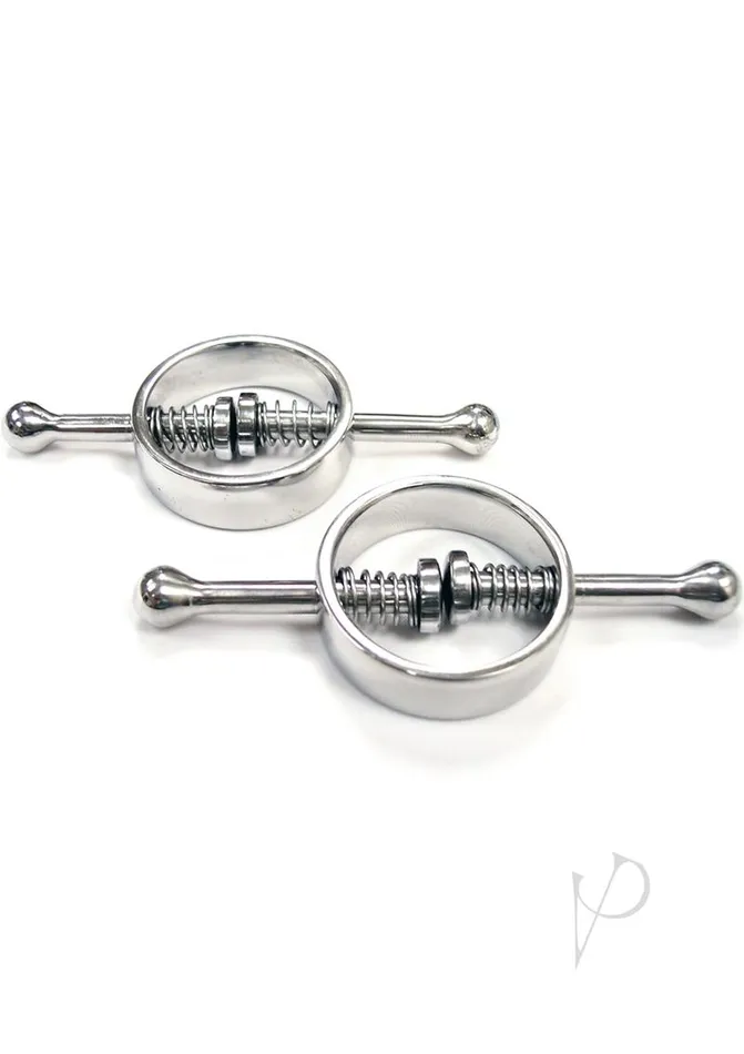 Female Sex Toys Rouge Rouge Metal Adjustable Nipple Clamps Silver