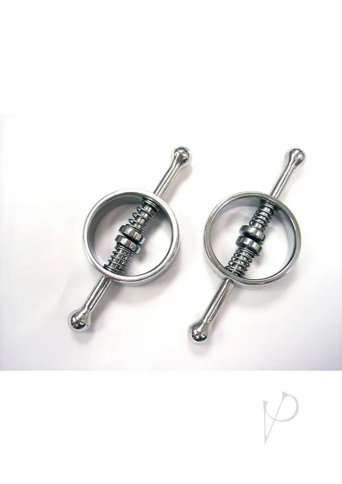 Female Sex Toys Rouge Rouge Metal Adjustable Nipple Clamps Silver