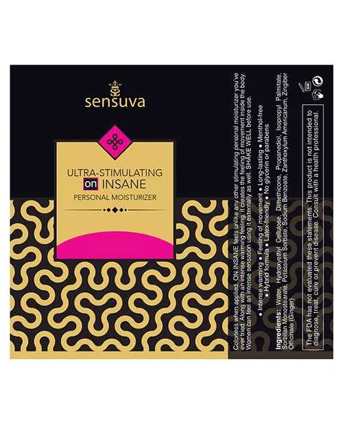 Female Sex Toys Sensuva Lubricants Sensuva Ultra Stimulating On Insane Hybrid Lubricant 4oz