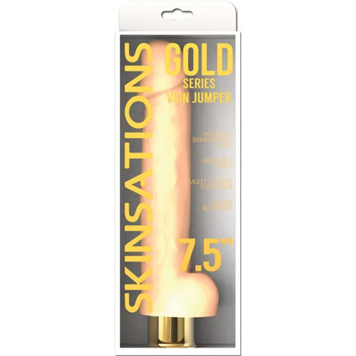 Female Sex Toys SimpleeDiscreet Skinsations Gold Series V Jumper 75 Vibrating Dildo Female Sex Toys SimpleeDiscreet Skinsations Gold Series V Jumper 75 Vibrating Dildo