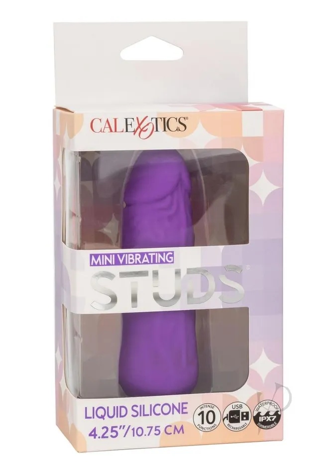 Female Sex Toys Studs Rechargeable Silicone Mini Vibrator Purple Studs