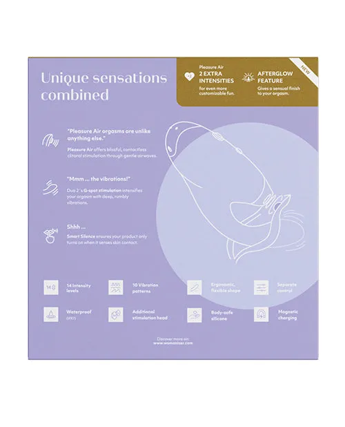 Female Sex Toys Womanizer Duo 2 Silicone Rechargeable Clitoral and GSpot Stimulator Lilac Womanizer