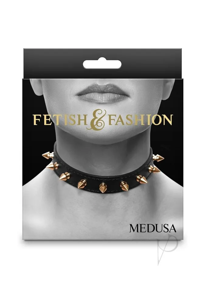 Fetish and Fashion Medusa Collar BlackGold Fetish And Fashion Anal