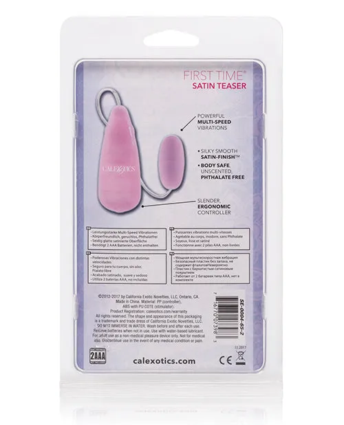 First Time Female Sex Toys First Time Satin Teaser Bullet with Wired Remote Control Pink First Time Female Sex Toys First Time Satin Teaser Bullet with Wired Remote Control Pink