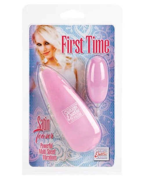 First Time Female Sex Toys First Time Satin Teaser Bullet with Wired Remote Control Pink First Time Female Sex Toys First Time Satin Teaser Bullet with Wired Remote Control Pink