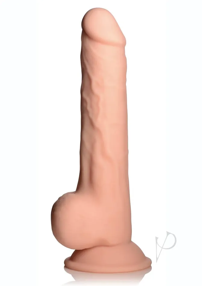 Flesh Stixxx Dildos Fleshstixxx Silicone Bendable Dong with Balls 9in Vanilla