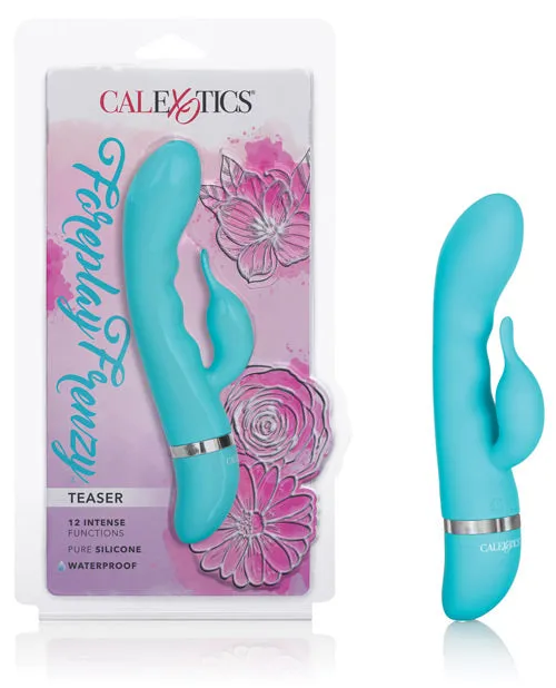 Foreplay Frenzy Female Sex Toys Foreplay Frenzy Teaser Silicone Rabbit Vibrator Blue Foreplay Frenzy Female Sex Toys Foreplay Frenzy Teaser Silicone Rabbit Vibrator Blue