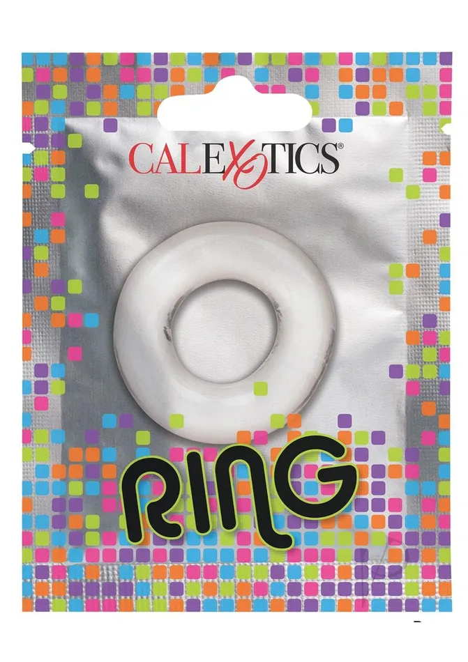 Fun Packs Male Sex Toys Foil Pack Cock Ring Clear