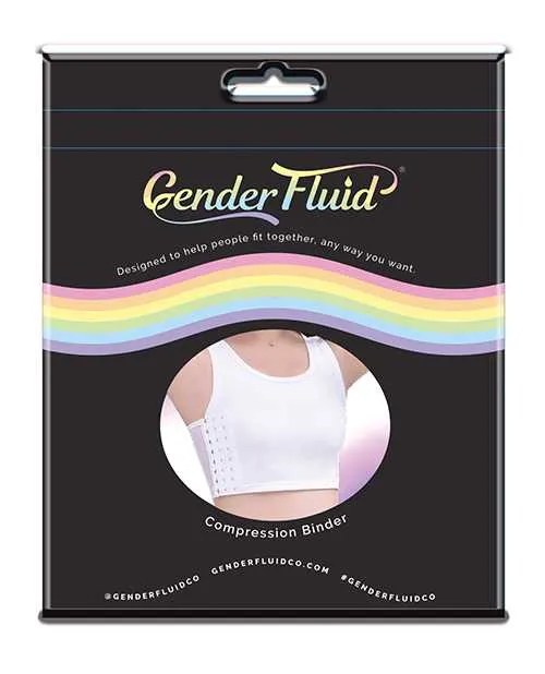 Gender Fluid Chest Compression Binder XL White Gender Fluid Anal