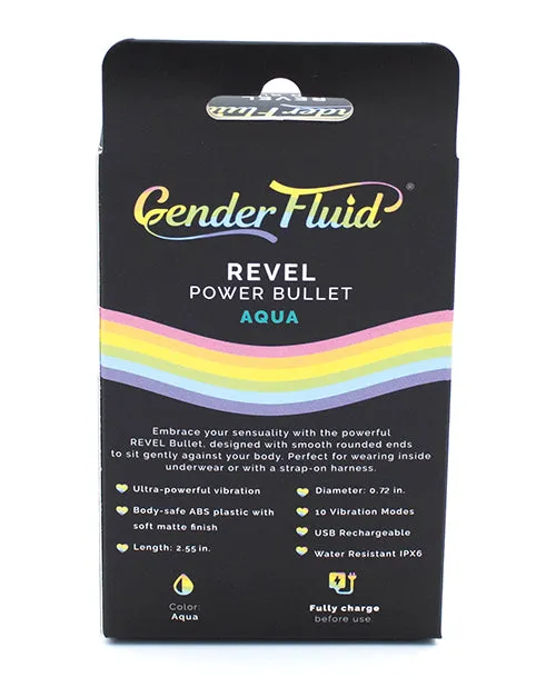 Gender Fluid Female Sex Toys Gender Fluid Revel Power Bullet Aqua