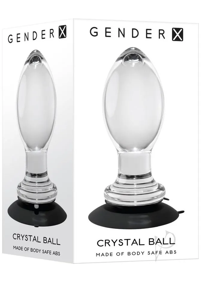 Gender X Anal Gender X Crystal Ball Glass Plug Clear