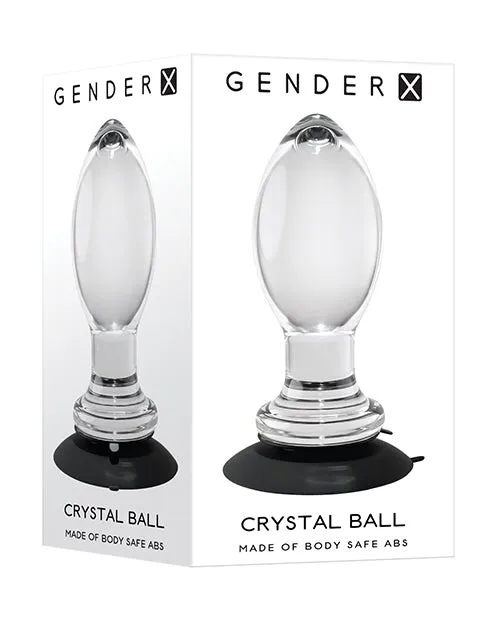 Gender X Anal Gender X Crystal Ball Glass Plug Clear