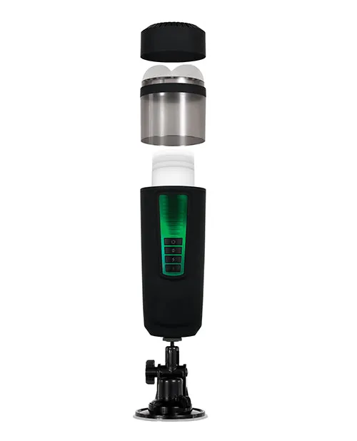 Gender X Anal Gender X Message In A Bottle Rechargeable Thrusting Spinning Stroker BlackClear