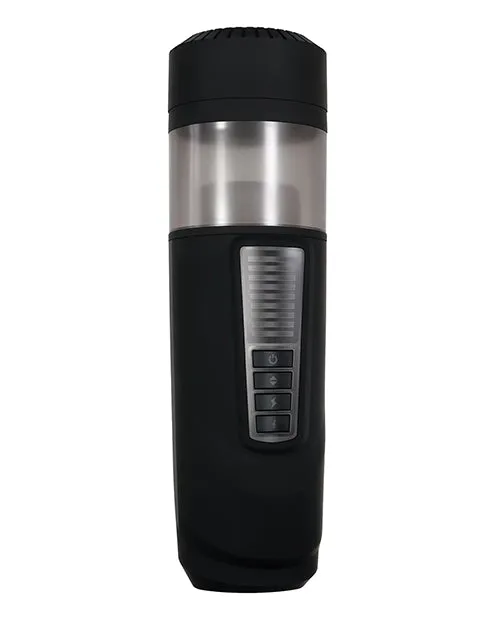Gender X Anal Gender X Message In A Bottle Rechargeable Thrusting Spinning Stroker BlackClear