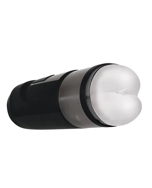 Gender X Anal Gender X Message In A Bottle Rechargeable Thrusting Spinning Stroker BlackClear