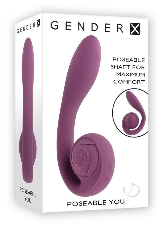 Gender X Female Sex Toys Gender X Poseable You Rechargeable Silicone Vibrating Dildo Purple Gender X Female Sex Toys Gender X Poseable You Rechargeable Silicone Vibrating Dildo Purple