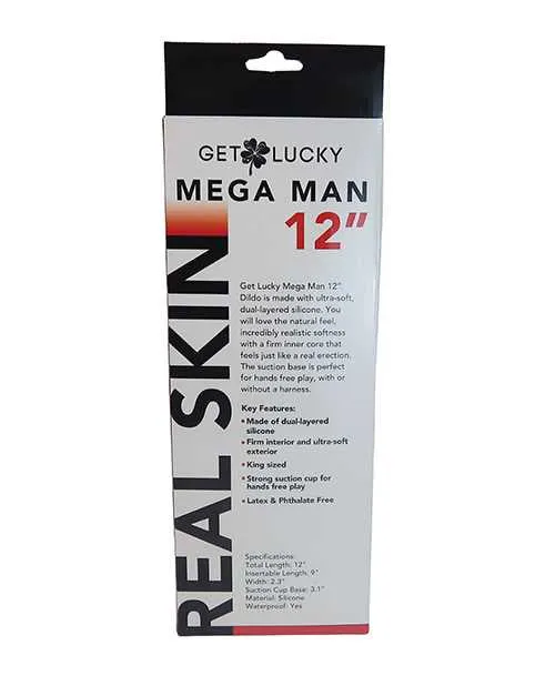 Get Lucky 12 Real Skin Series Mega Man Flesh Get Lucky Dildos