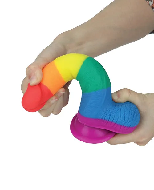 Get Lucky 75 Real Skin Series Pride Rainbow Get Lucky Dildos