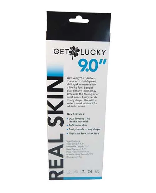 Get Lucky 90 Real Skin Series Flesh Get Lucky Dildos