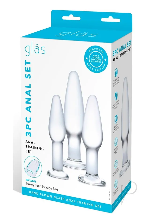 Glas Glas Anal Training Set 3 Piece Clear Anal