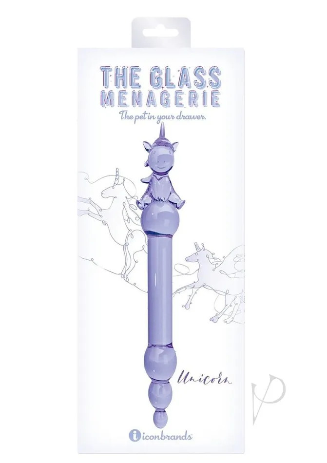 Glass Managerie Dildos Glass Menagerie Unicorn Dildo Purple