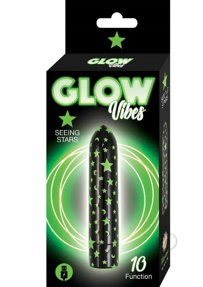 Glow Vibes Seeing Stars Rechargeable GlowinTheDark Bullet BlackGreen Glow Vibes Female Sex Toys Glow Vibes Seeing Stars Rechargeable GlowinTheDark Bullet BlackGreen Glow Vibes Female Sex Toys