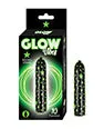Glow Vibes Seeing Stars Rechargeable GlowinTheDark Bullet BlackGreen Glow Vibes Female Sex Toys
