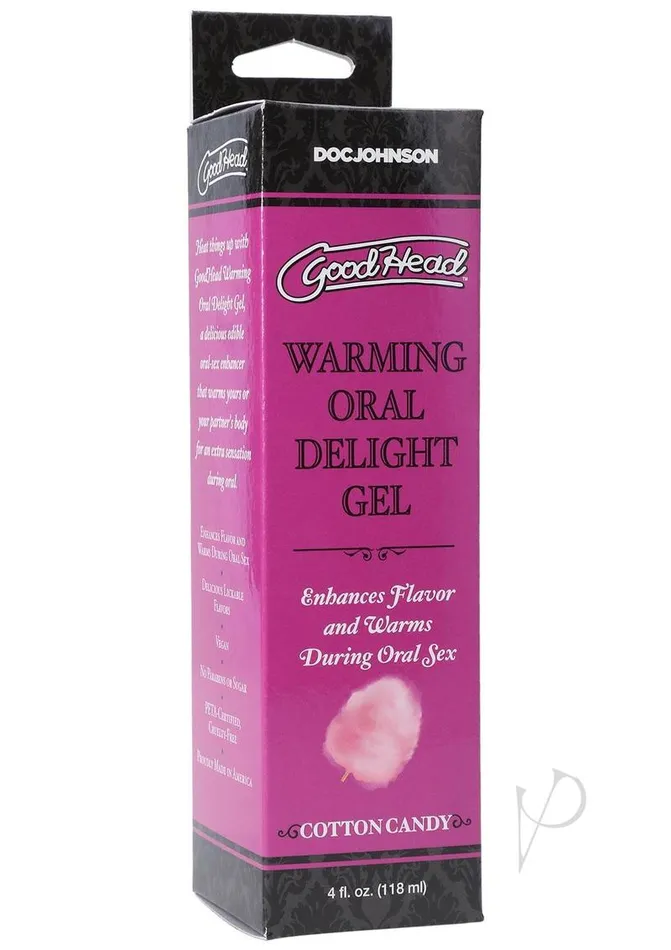 Good Head Enhancers GoodHead Warming Head Oral Delight Gel Flavored Cotton Candy 4oz