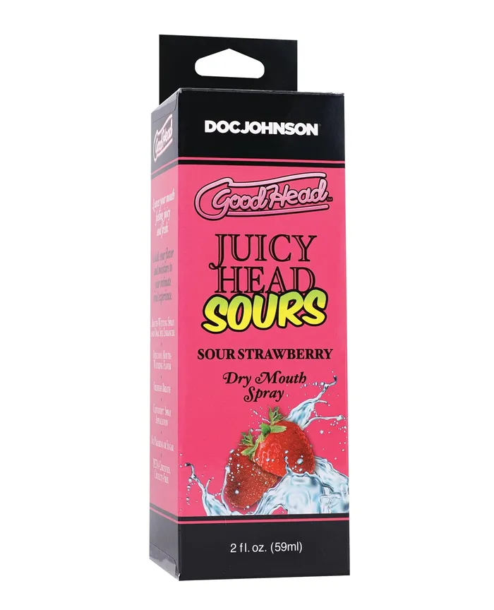 Good Head Male Sex Toys GoodHead Juicy Head Dry Mouth Spray 2 oz Spray Bottle Sour Strawberry Good Head Male Sex Toys GoodHead Juicy Head Dry Mouth Spray 2 oz Spray Bottle Sour Strawberry