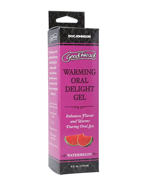 GoodHead Warming Head Oral Delight Gel Flavored Watermelon 4oz Good Head Enhancers GoodHead Warming Head Oral Delight Gel Flavored Watermelon 4oz Good Head Enhancers