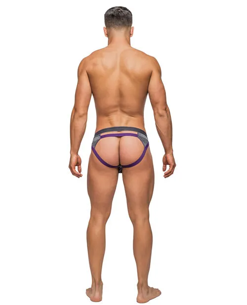 Heather Haze Cutout Jock Grey SM Male Power Vibrators