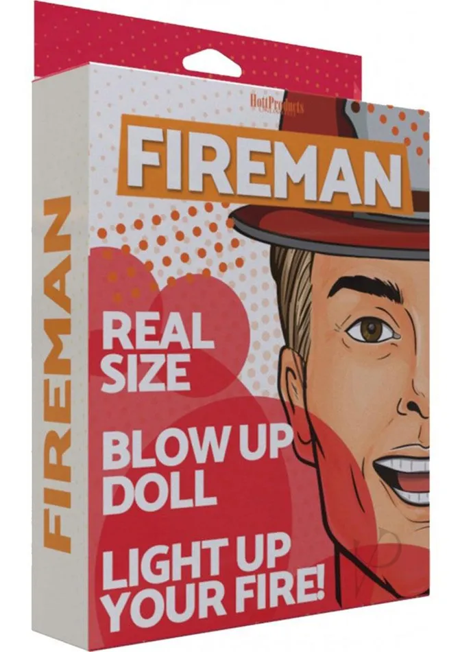 Hott Products Fireman BlowUp Doll 55ft Vanilla Male Sex Toys