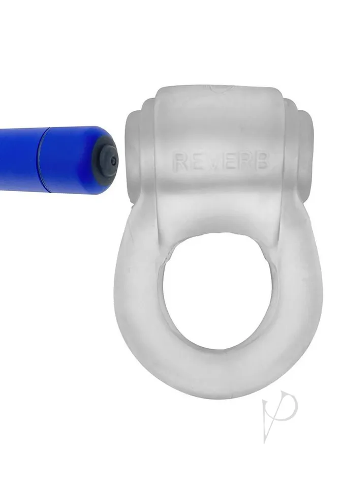 Hunkyjunk Couples Revring Reverb Vibrating Cock Ring Clear Ice