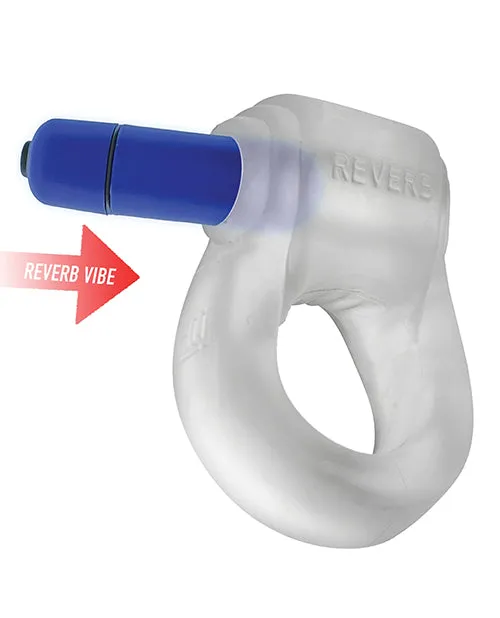 Hunkyjunk Couples Revring Reverb Vibrating Cock Ring Clear Ice