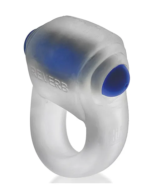 Hunkyjunk Couples Revring Reverb Vibrating Cock Ring Clear Ice