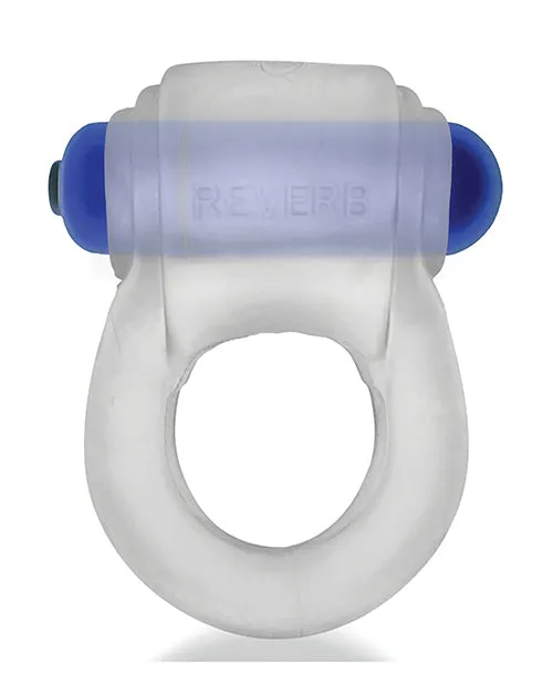 Hunkyjunk Couples Revring Reverb Vibrating Cock Ring Clear Ice