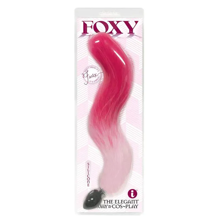 Icon Brands Anal Foxy Fox Tail Silicone Pink Butt Plug