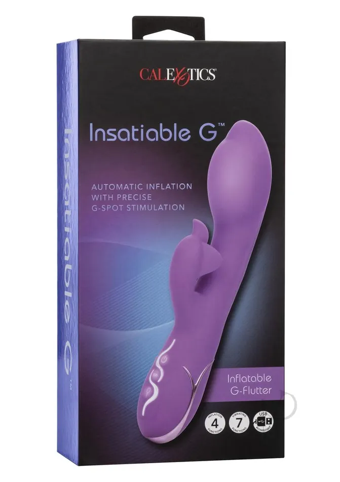 Insatiable G Vibrators Insatiable G Inflatable GFlutter Silicone Rechargeable Vibrator Purple Insatiable G Vibrators Insatiable G Inflatable GFlutter Silicone Rechargeable Vibrator Purple