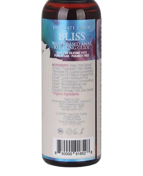 Intimate Earth Lubricants Intimate Earth Bliss Anal Relaxing Water Based Glide Lubricant 2oz Intimate Earth Lubricants Intimate Earth Bliss Anal Relaxing Water Based Glide Lubricant 2oz