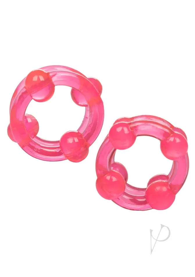 Island Rings Double Stacker Cock Rings 2 piece set Pink Rings Dildos