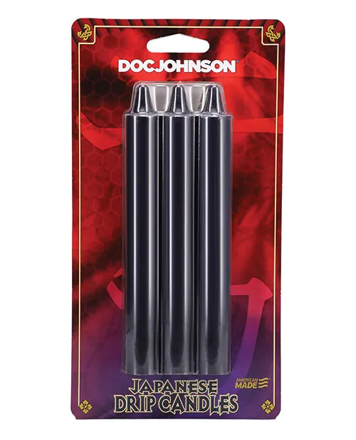 Japanese Bondage Anal Doc Johnson Japanese Drip Candles 3 Pack Black Japanese Bondage Anal Doc Johnson Japanese Drip Candles 3 Pack Black