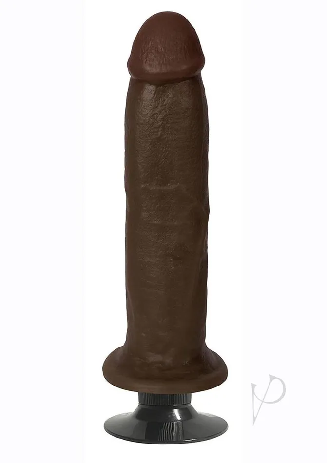 JOCK Vibrating Dildo 8in Chocolate Jock Vibrators