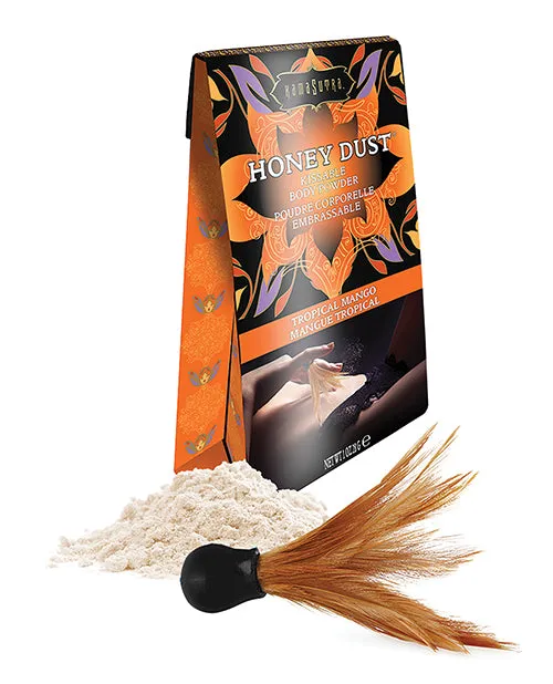 Kama Sutra Honey Dust Kissable Body Powder Tropical Mango 1oz Honey Dust Female Sex Toys