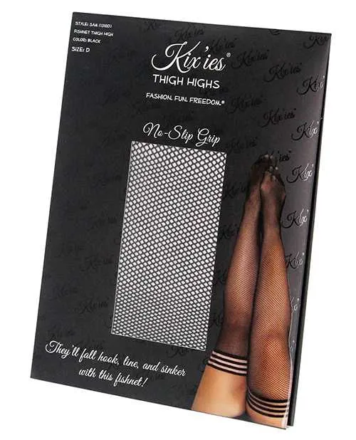 Kixies Kixies Sam Fishnet Thigh High Black D Anal Kixies Kixies Sam Fishnet Thigh High Black D Anal