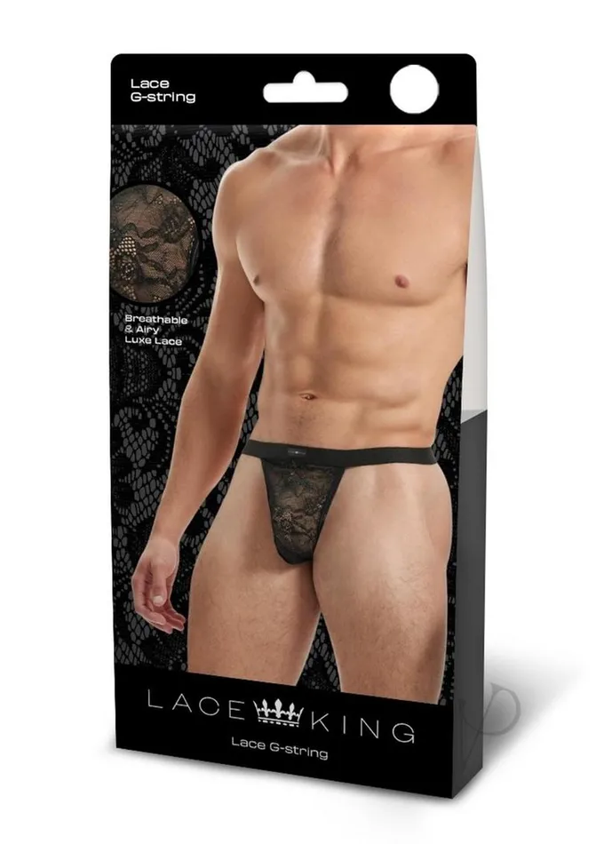 Lace King Dildos Lace King Lace GString LargeXLarge Black