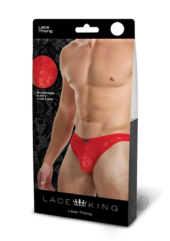 Lace King Lace Thong LXL Red Lace King Vibrators