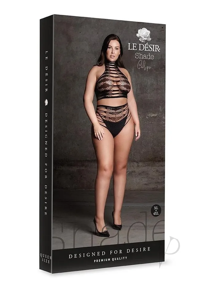 Le Desir Female Sex Toys Le Desir Shade Carpo XLVI Two Piece with Turtleneck Crop Top and Panty Queen Black Le Desir Female Sex Toys Le Desir Shade Carpo XLVI Two Piece with Turtleneck Crop Top and Panty Queen Black
