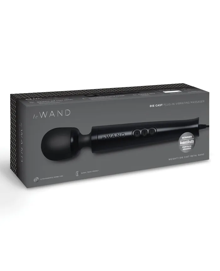 Le Wand Le Wand Diecast Plugin Massager Black Anal