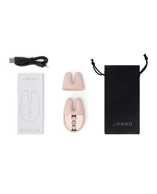 Le Wand Le Wand Double Vibe Rechargeable Silicone Vibrator Rose Gold Vibrators Le Wand Le Wand Double Vibe Rechargeable Silicone Vibrator Rose Gold Vibrators